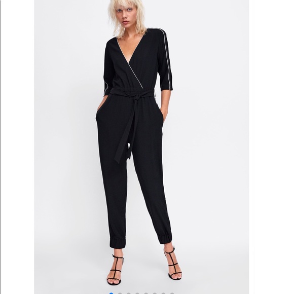 Zara Other - Zara jumpsuit with pipping
